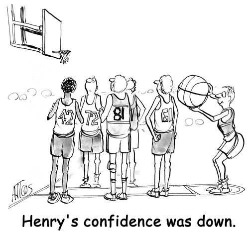 Henry's confidence was down.