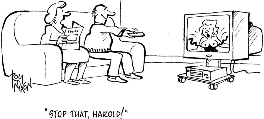 'Stop that, Harold'