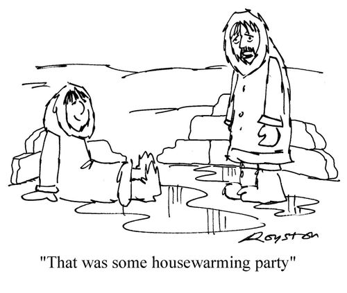 'That was some housewarming party.'