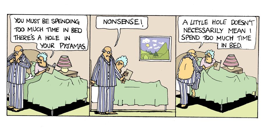 Spending too much time in bed.