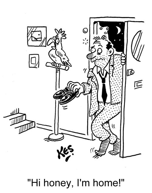 'Hi honey, I'm home!'