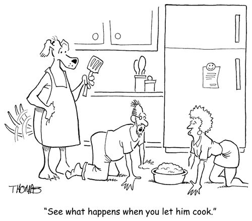 'See what happens when you let him cook.'