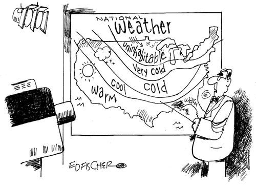 US Winter Weather Map.
