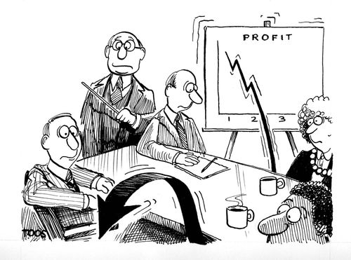 Profit Down.