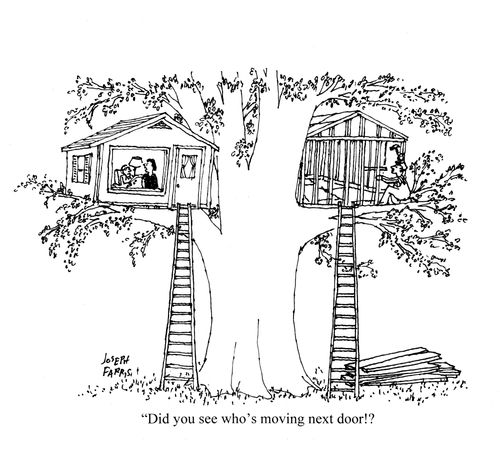 'Did you see who's moving next door?'