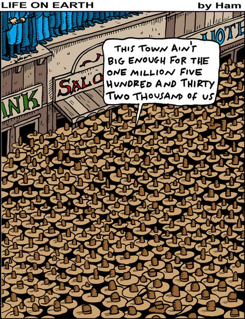 This town ain't big enough for the one million, five hundred and thirty two thousand of us.