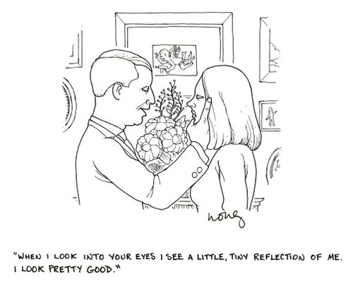 'When I look into your eyes I see a little, tiny reflection of me. I look pretty good.'