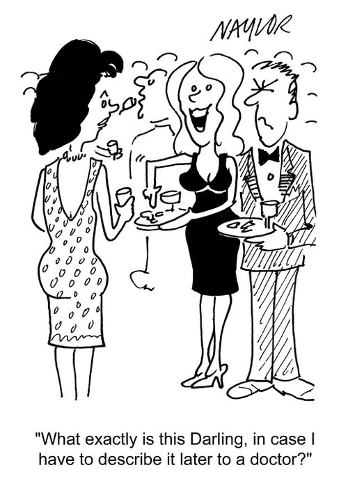 'What exactly is this darling, in case I have to describe to later to a doctor?'