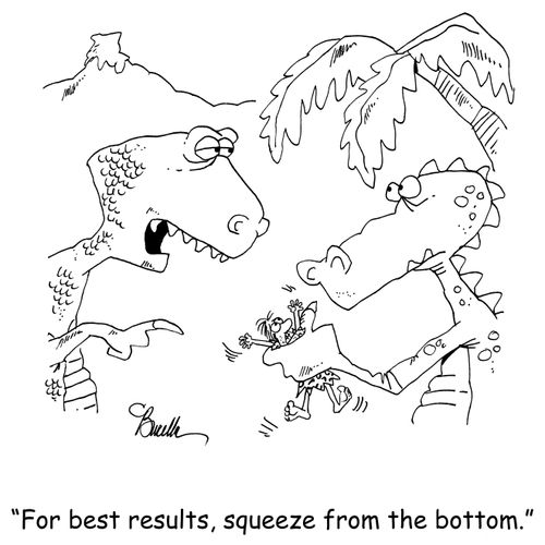 'For best results, squeeze from the bottom.'