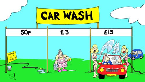 Platinum Blonde Car Wash Programme.