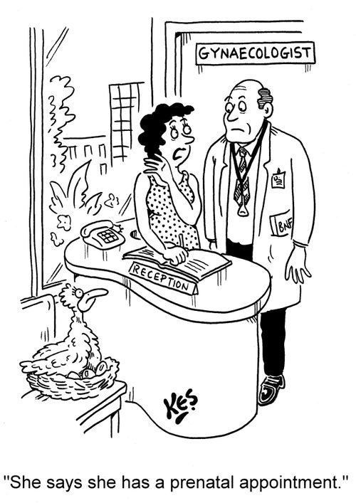 'She says she has a prenatal appointment.'
