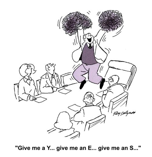'Give me a Y... give me an E... give me an S...