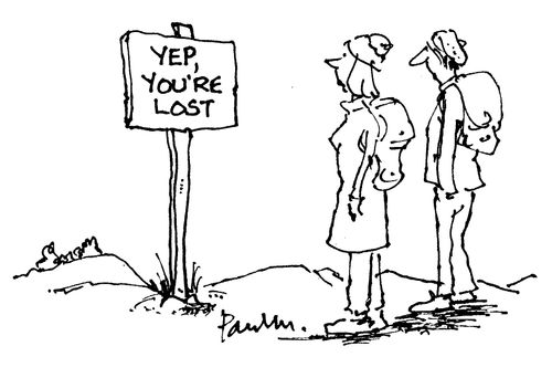 YEP, YOU'RE LOST,