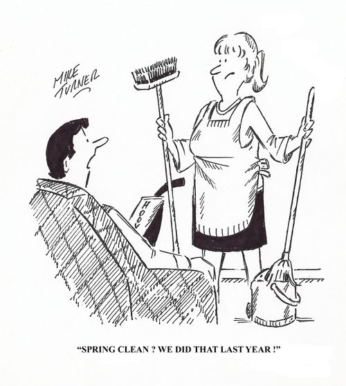 Spring cleaning.