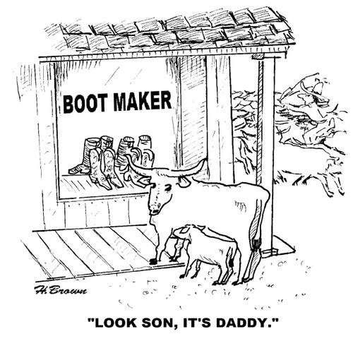 'Look son, it's daddy.'