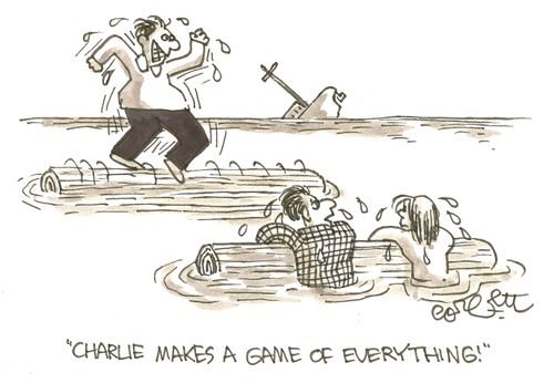 'Charlie makes a game of everything.'