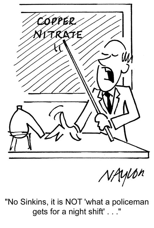 'No Sinkins, it is NOT 'what a policeman gets for a night shift' . . .'