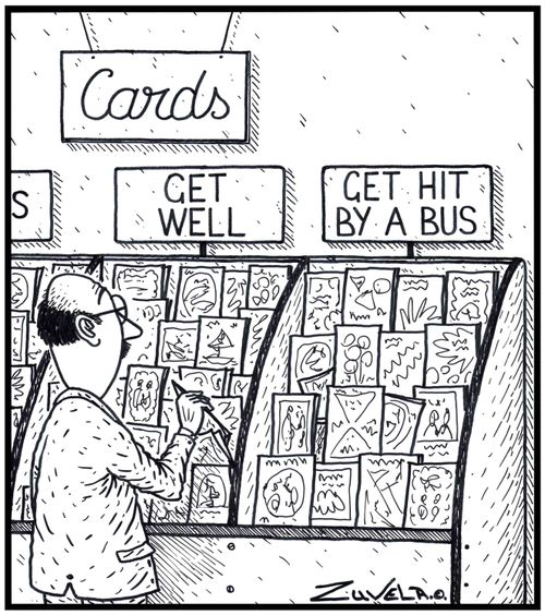 Cards: Get Well Get hit by a Bus 