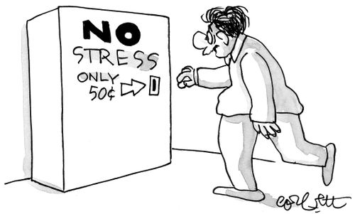 Vending machine: NO stress, only 50 cents.