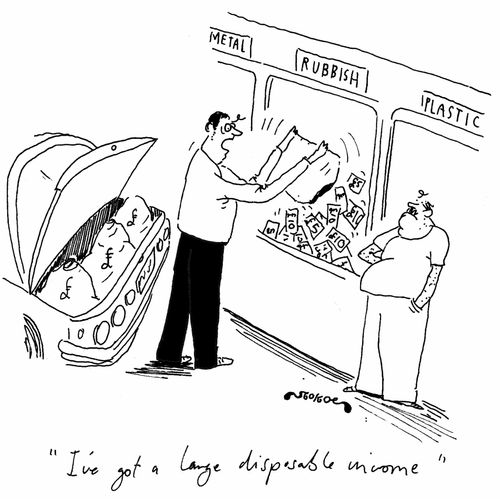 'I've got a large disposable income.'