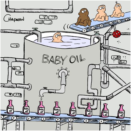 How baby oil is made.