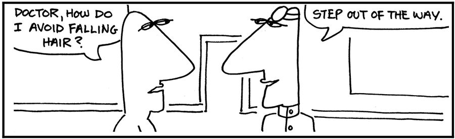 'Doctor how can I avoid falling hair?'