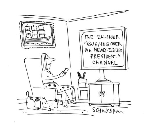 The 24-hour 'Gushing over the newly elected president' channel.