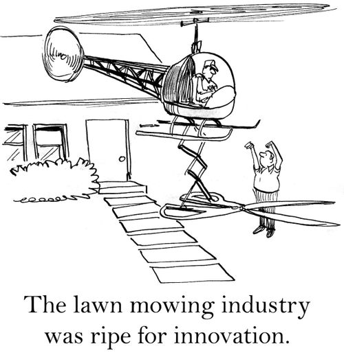 The lawn mowing industry was ripe for innovation.
