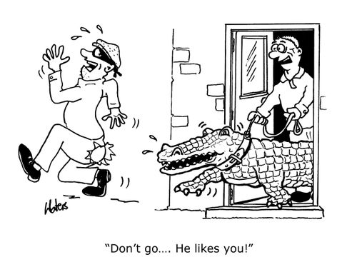 'Don't go.... He likes you!'