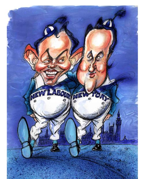 Blair & Cameron: Tweedledum & Tweedledee.