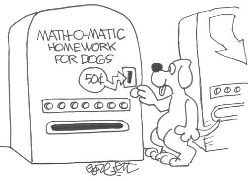 Math-O-Matic homework for dogs...50 cents.