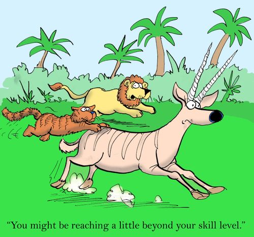 'You might be reading a little beyond your skill level.'