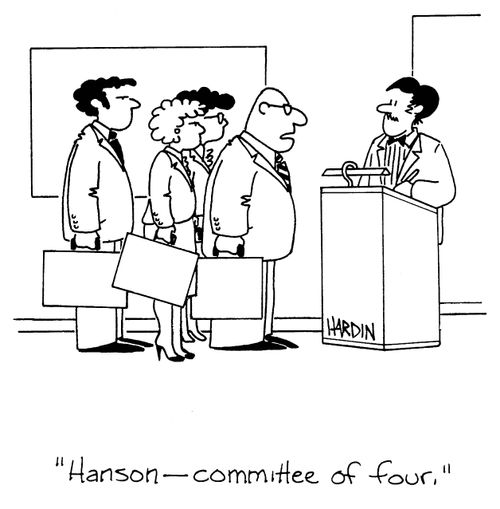 'Hanson - committee of four.'