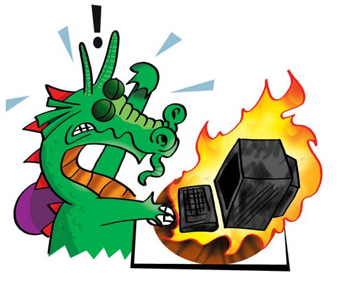 Dragon sneezes on PC.