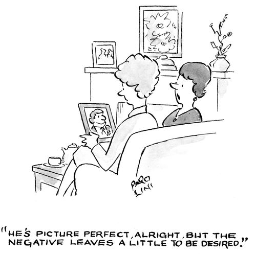 'He's picture perfect, alright, but the negative leaves a little to be desired.'