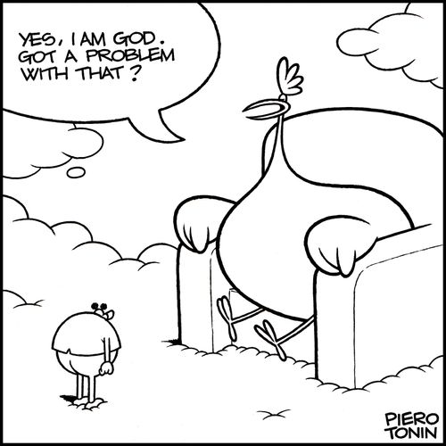 'Yes, I am God. Got a problem with that?'