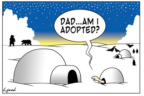 Dad...am I adopted?