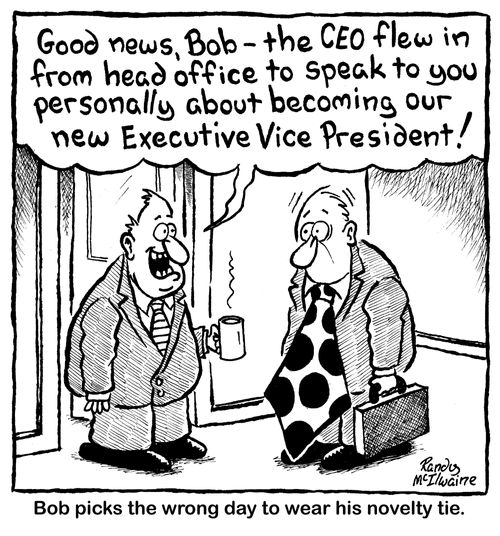 Ted picks the wrong day to wear his novelty tie.