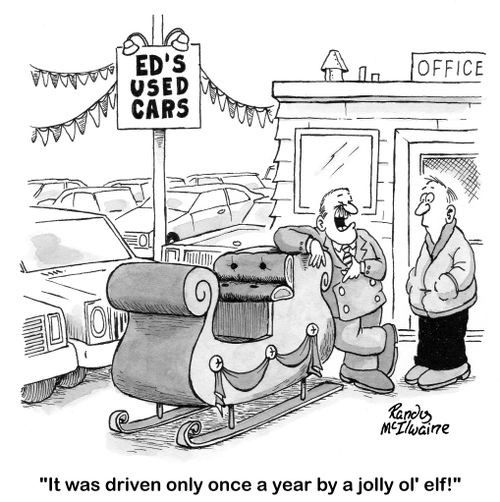 'It was driven only once a year by a jolly ol' elf!'
