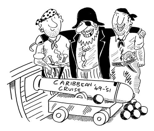 Souvenir Cannon - "Caribbean Cruise '49-'51"