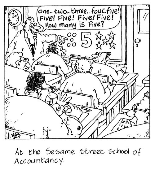 'At the Sesame Street school of Accountancy'