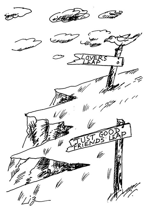 'Lover leap'  and a slightly lower 'Just good friends leap'