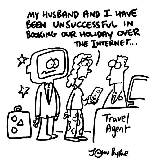 "My husband and I have been unsuccessful in booking our holiday over the internet"