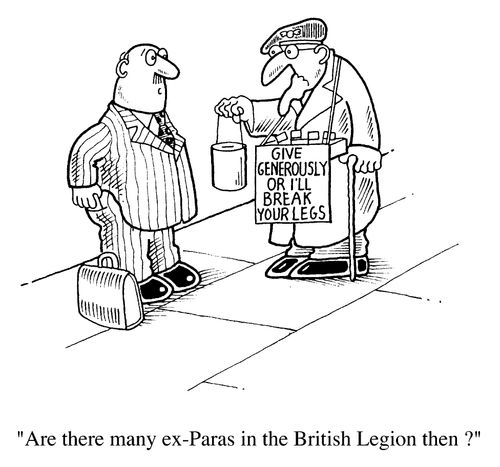 Ex-paras in the British Legion