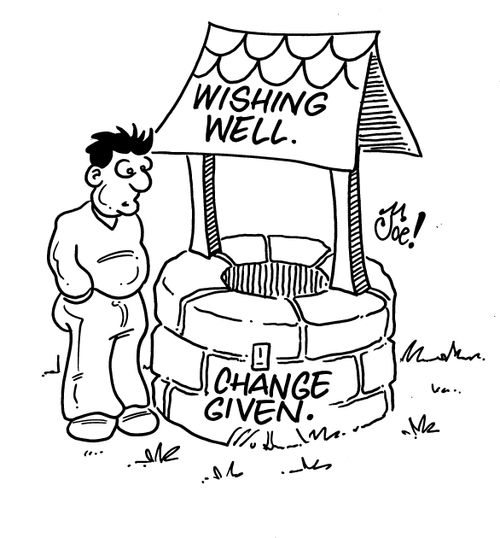 Wishing Well - Change given.