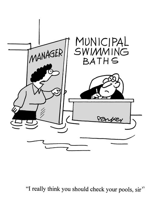 'I really think you should check your pools, sir.'