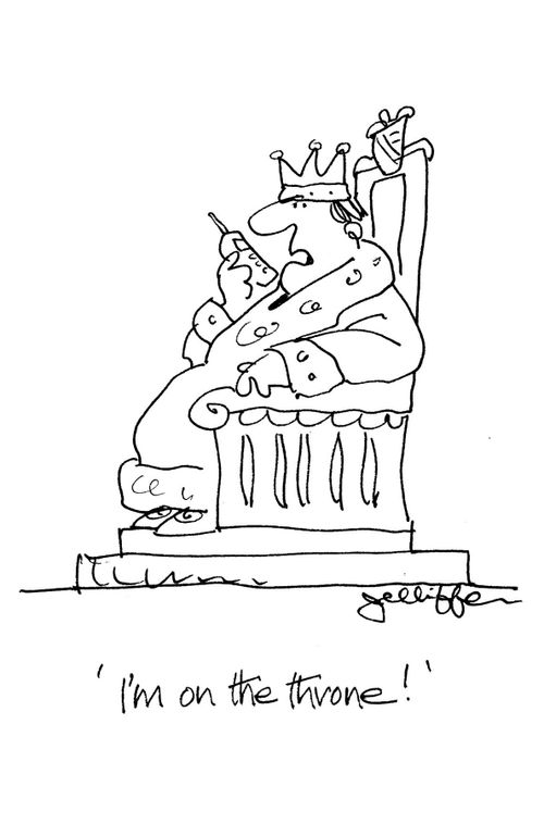 'I'm on the throne!'