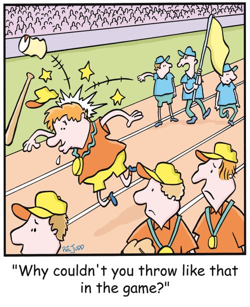 'Why couldn't you throw like that in the game?'