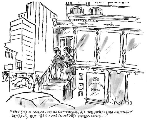 'They did a great job in restoring all the 19th century details, but this confounded dress code...'