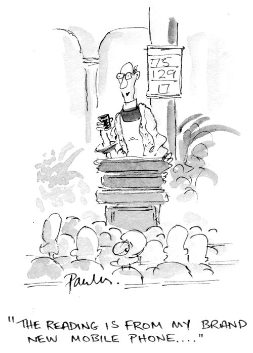 'The reading is from my brand new mobile phone.'